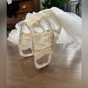 Vintage Bridal Headpiece and Veil